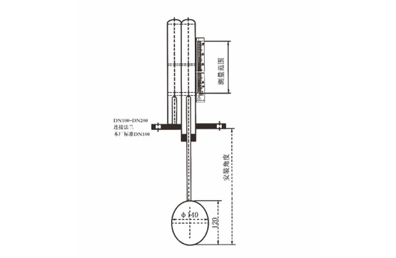 UHZ-510TDF液體硫磺專(zhuān)用型頂裝式翻柱液位計(jì)